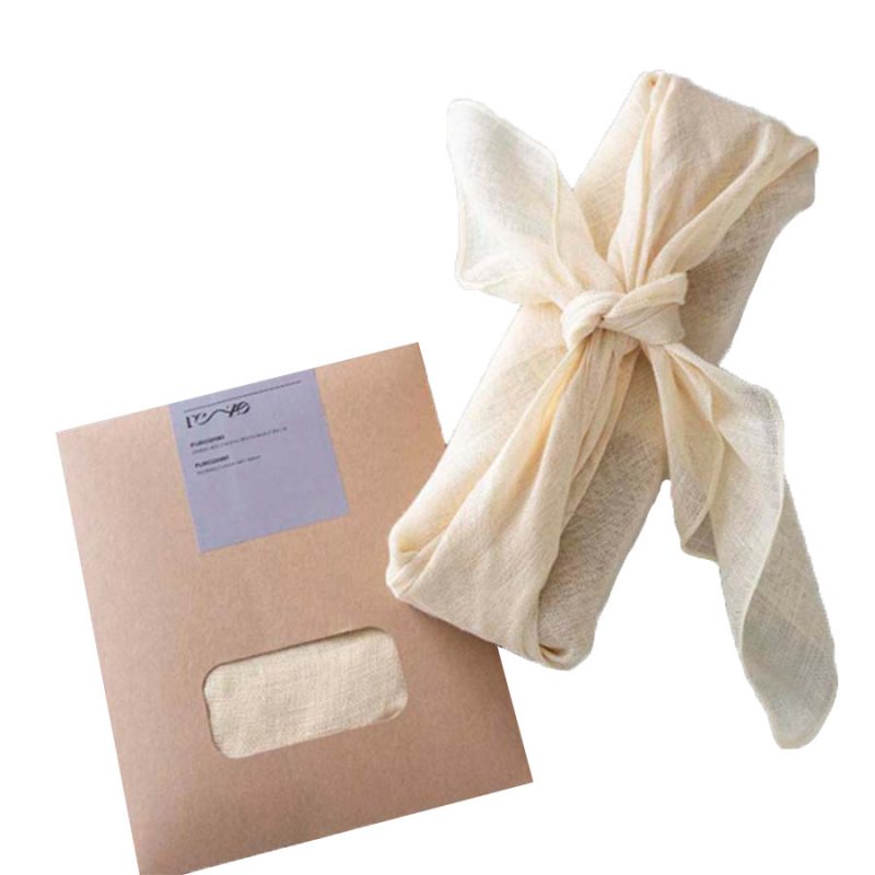Furoshiki emballage écologique blanc