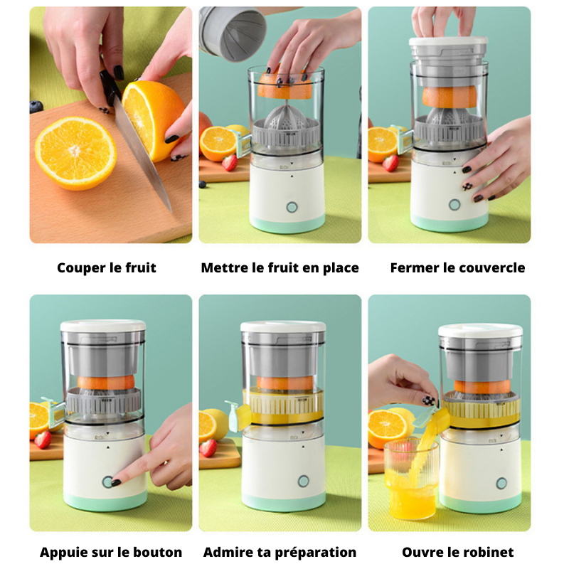 Mini Extracteur d'Orange : Fraîcheur Sans Fil ! 🤩